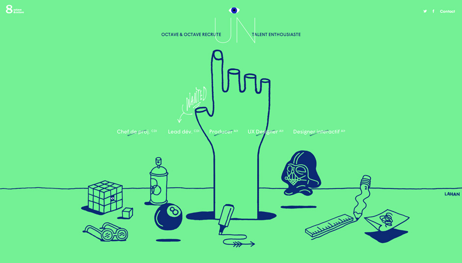 The illustration is more effective when it comes to grabbing users' attention compared to texts. Image: Octave & Octave.